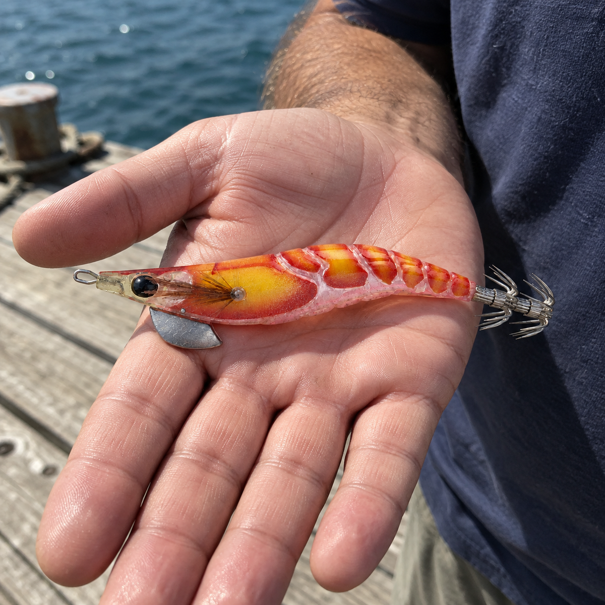 CHISPA muelle rosa naranja