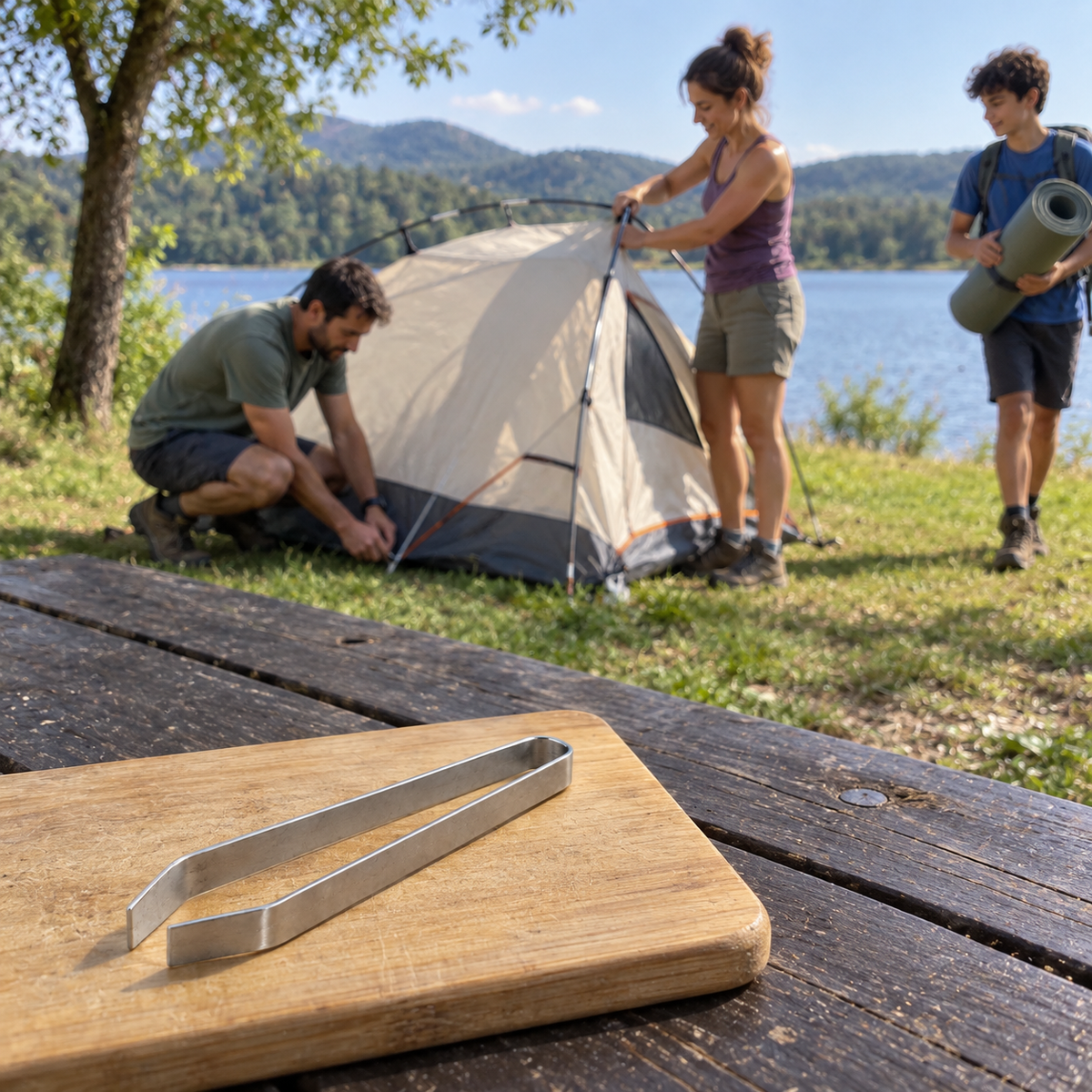 ESQUIRLA familia camping