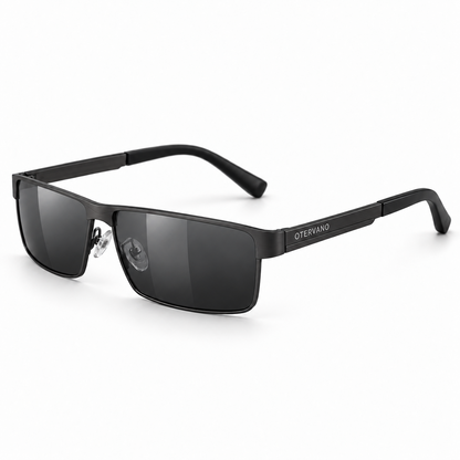 MEANDRO Negro · Mica fotocromática polarizada — Lentes fotocromáticos polarizados de acero | Otervano
