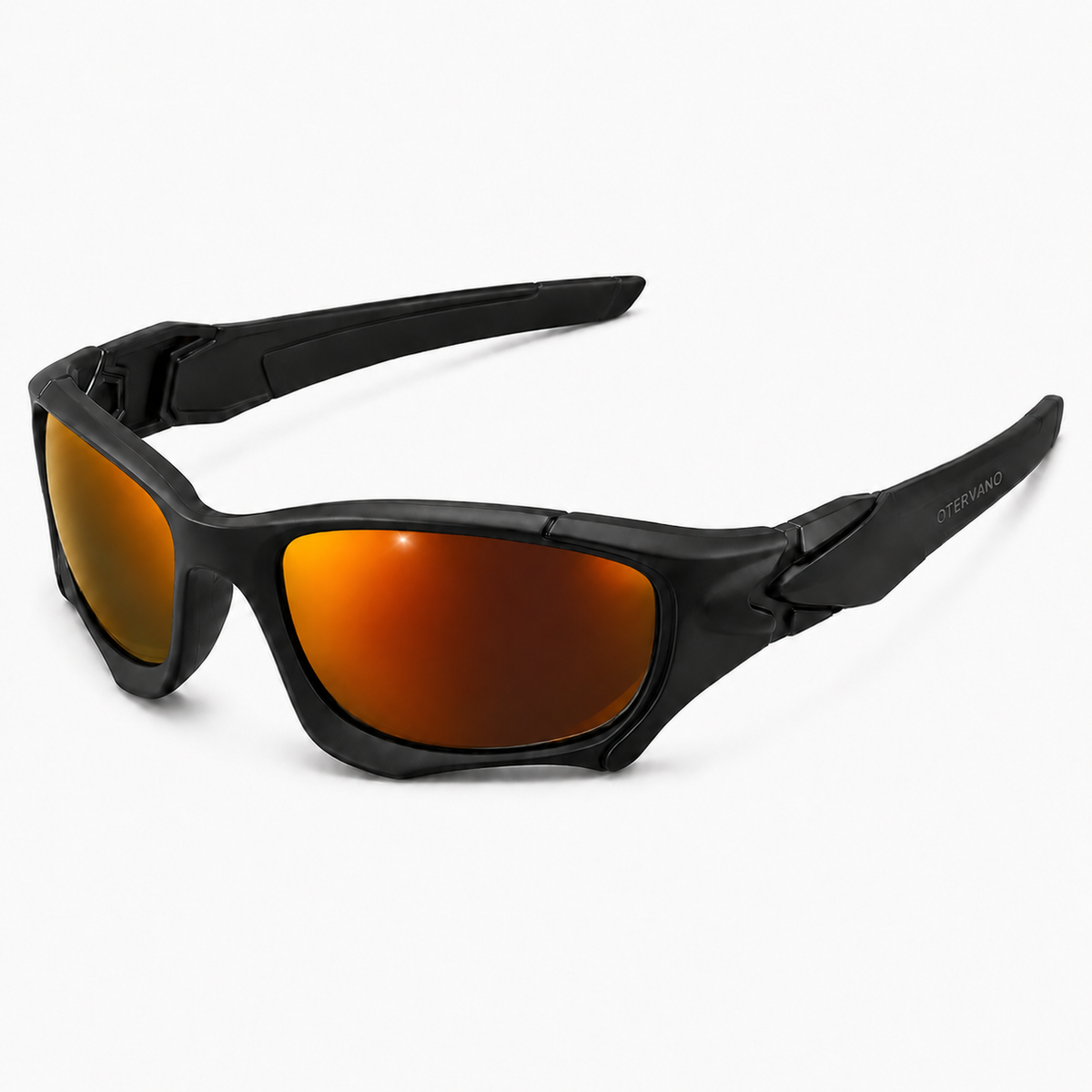 TALUD Negro · Mica espejo naranja — Lentes polarizados envolventes para pesca | Otervano