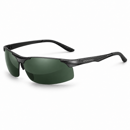 ARRECIFE Negro · Mica verde — Lentes polarizados de aluminio | Otervano