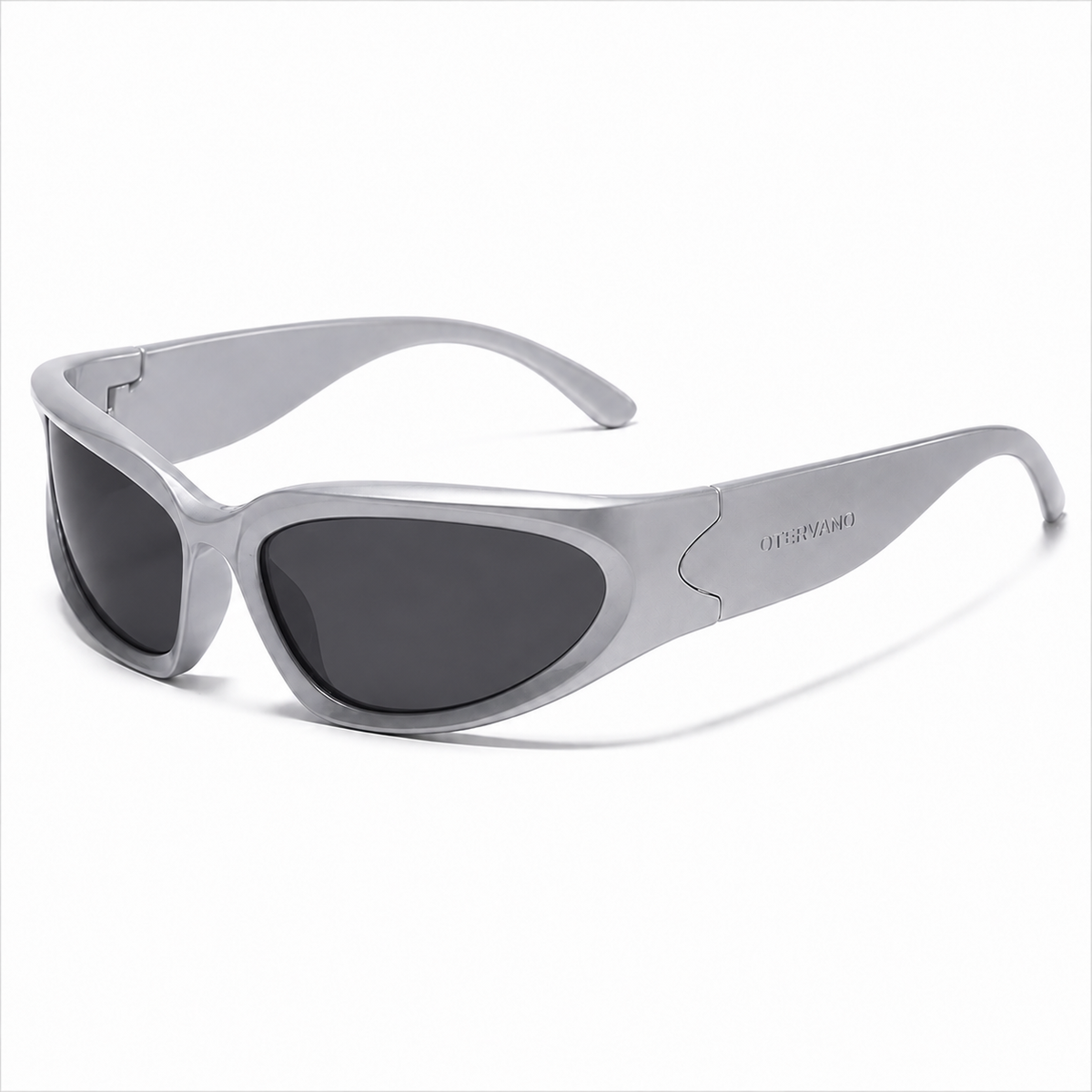 TALCO Plata · Mica gris — Lentes polarizados envolventes para pesca | Otervano