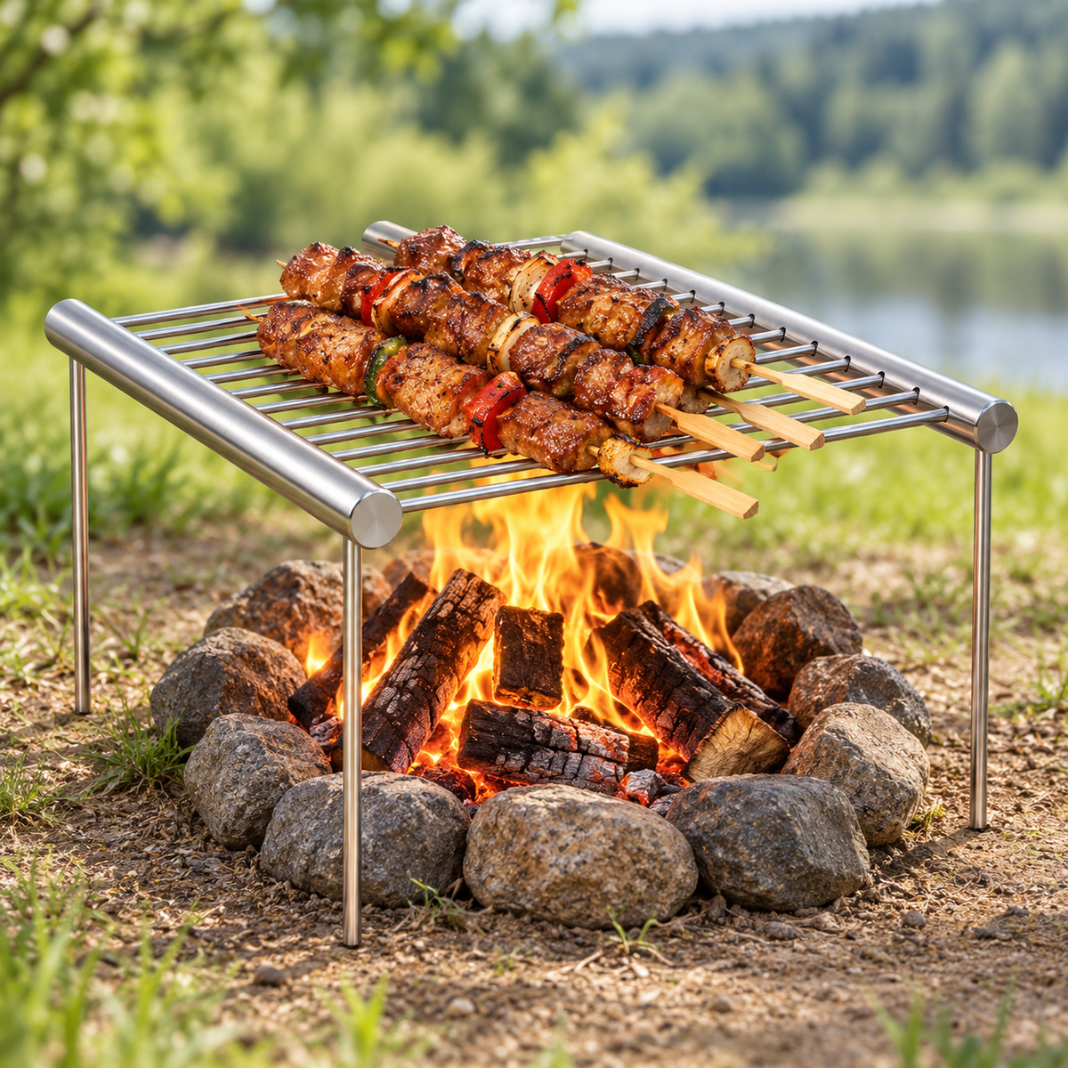 Parrilla Plegable de Carbón Portátil — PARAJE