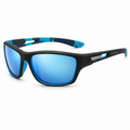 Negro y azul · Mica espejo azul