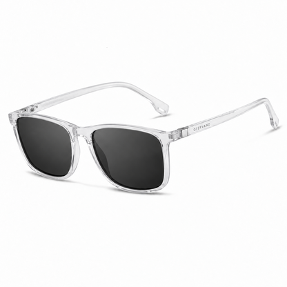 VEREDA Transparente · Mica gris — Lentes polarizados retro de TR90 | Otervano