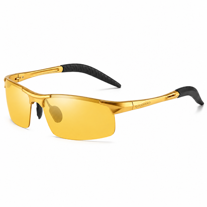 NEBLINA Dorado · Mica ámbar fotocromática — Lentes fotocromáticos de aluminio | Otervano