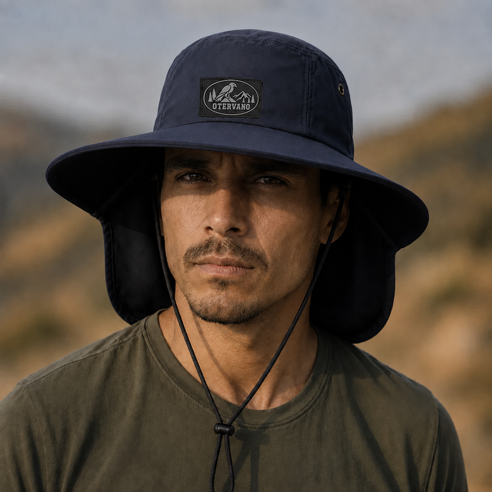 Otervano SOMBRA — Sombrero de ala ancha con protector de nuca — imagen 7