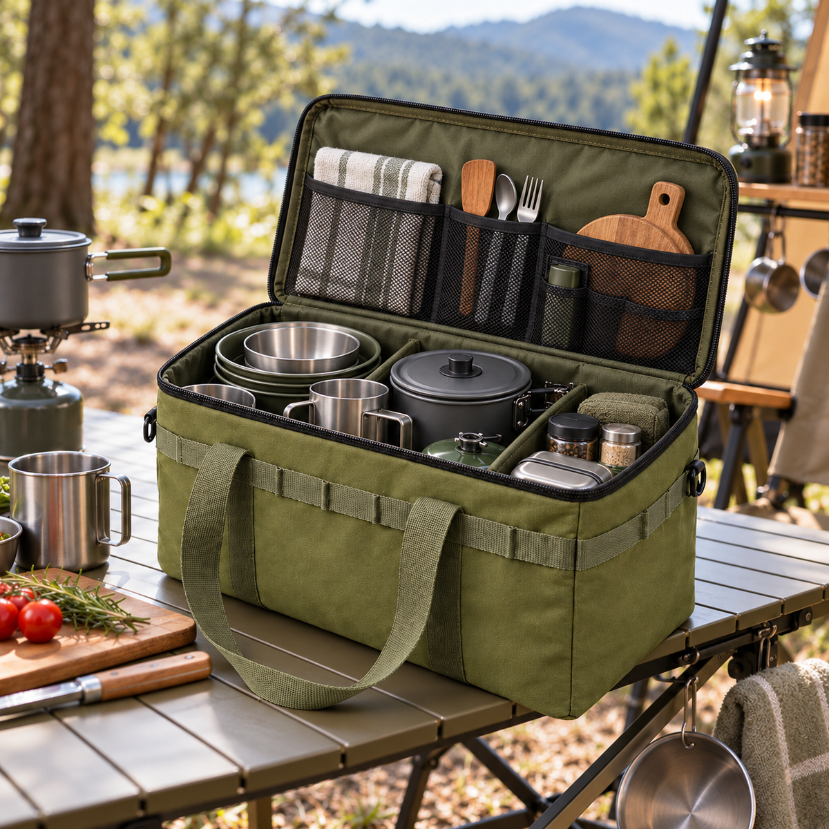 Bolsa Organizadora de Cocina de Camping — HELADA