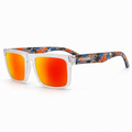 Transparente y multicolor · Mica espejo naranja