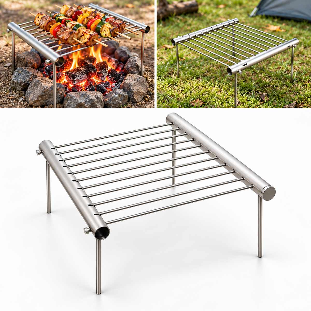 Parrilla Plegable de Carbón Portátil — PARAJE