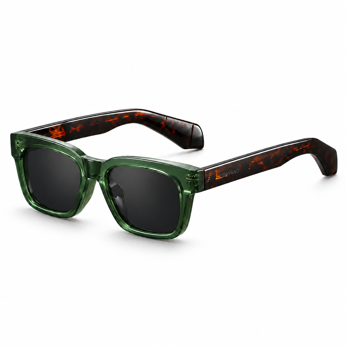 ESTERO Carey verde · Mica gris — Lentes polarizados de armazón grueso | Otervano