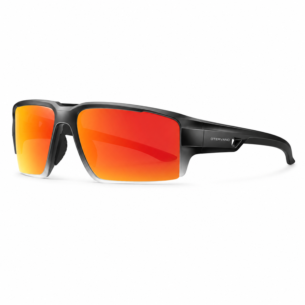 PICO Negro · Mica espejo naranja — Lentes polarizados de media montura | Otervano