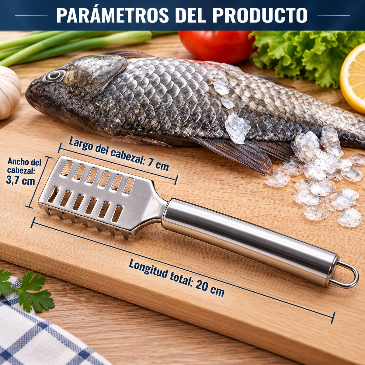 Escamador de Pescado de Acero Inoxidable — REBABA