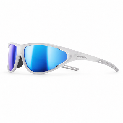 SENDA Blanco · Mica espejo azul — Lentes polarizados de TR90 | Otervano