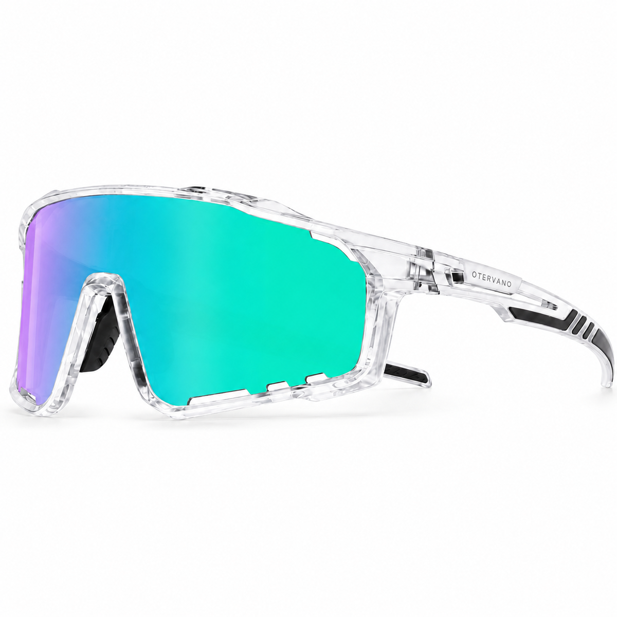 BRISA Transparente · Mica espejo turquesa — Lentes polarizados de mica única | Otervano