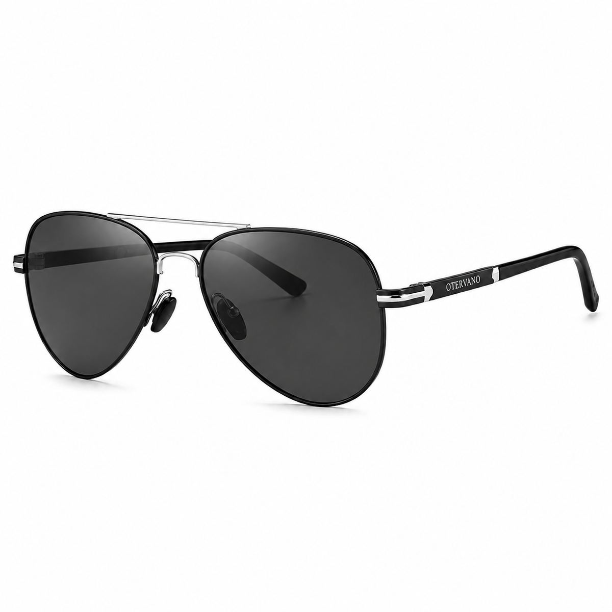 CIELO Negro · Mica gris — Lentes polarizados tipo aviador | Otervano
