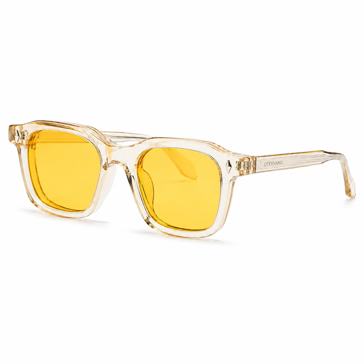 VETA Beige translúcido · Mica amarilla — Lentes polarizados de acetato | Otervano
