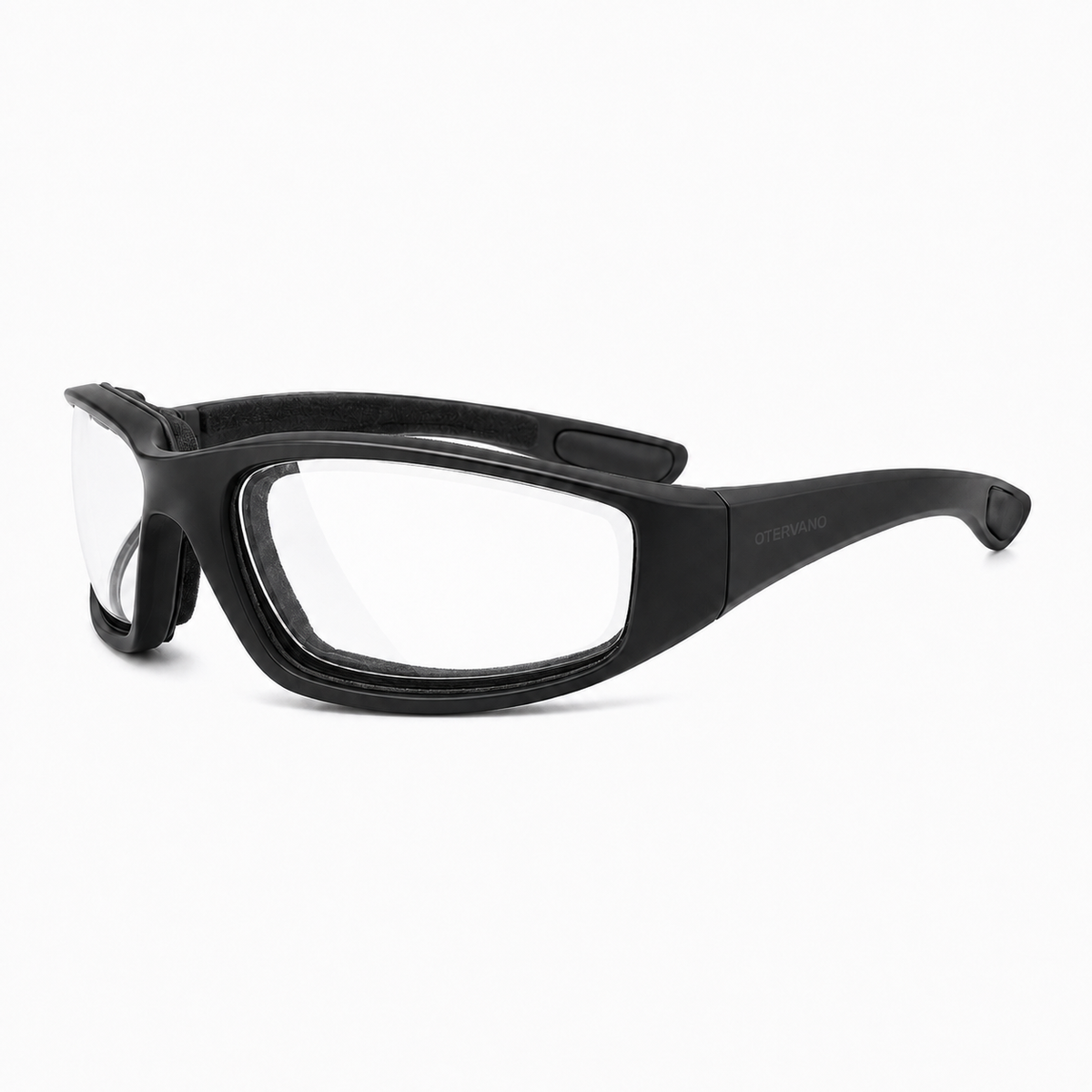 RÁFAGA Negro · Mica transparente — Lentes deportivos con contorno de espuma | Otervano
