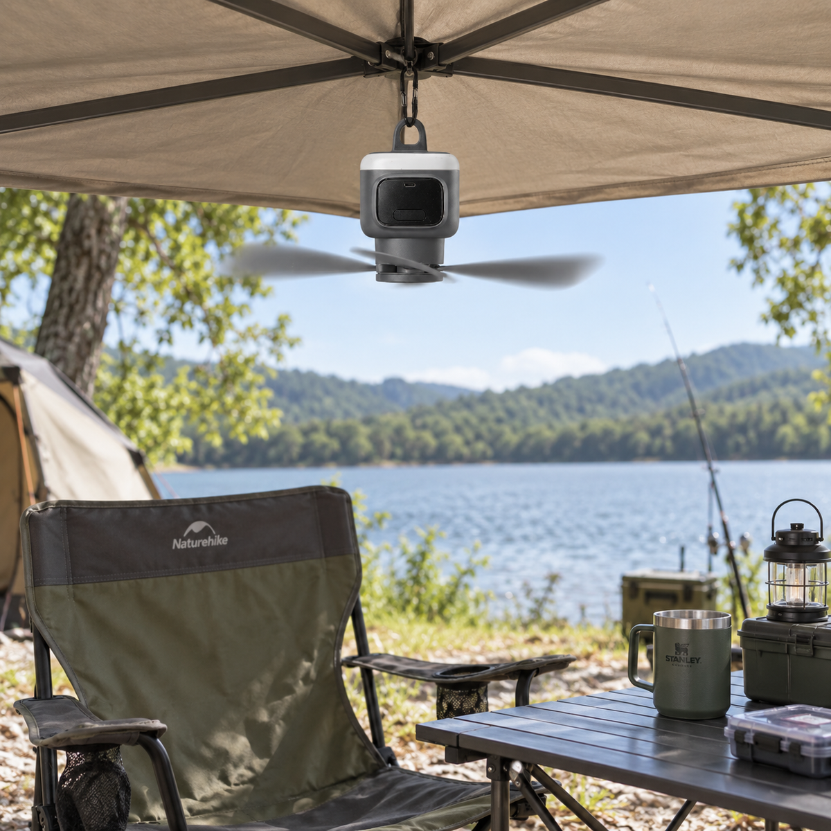 Ventilador de Camping Recargable — CIERZO