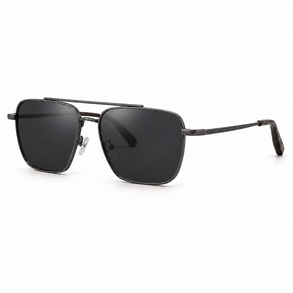 OTERO Negro · Mica gris — Lentes polarizados de doble puente | Otervano