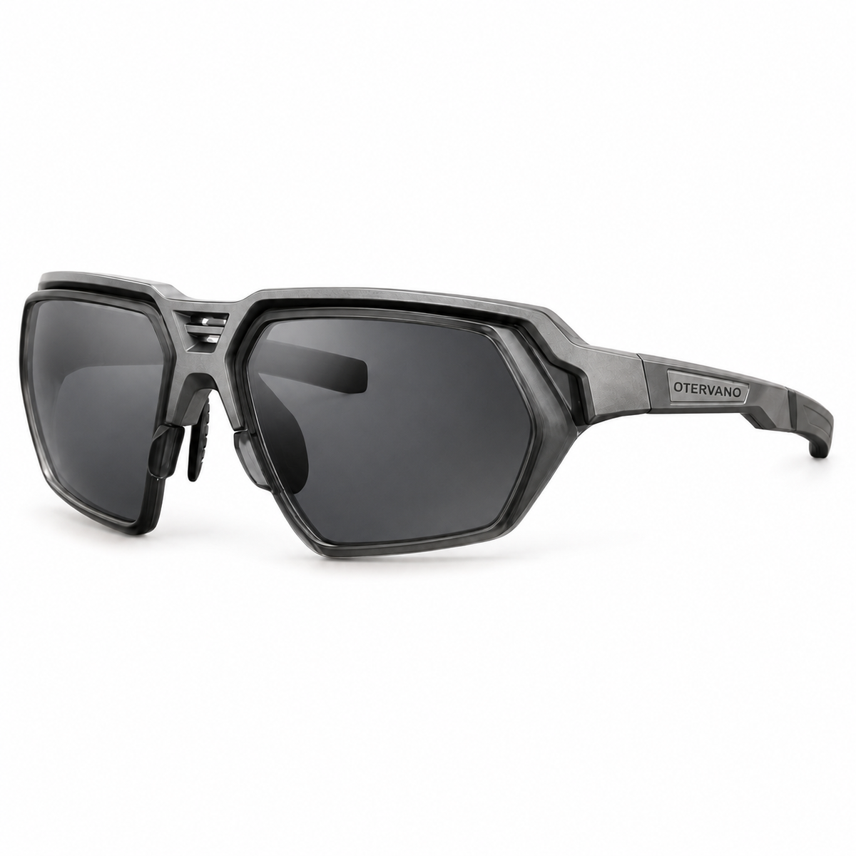 BOCANA Gris · Mica fotocromática no polarizada — Lentes polarizados de armazón facetado | Otervano