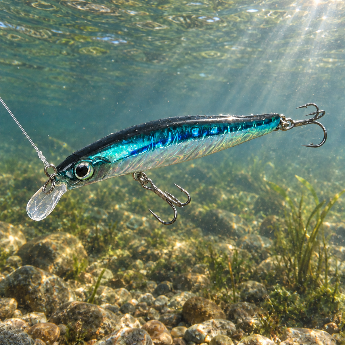 Señuelo Duro Tipo Minnow Hundido — AGUJA