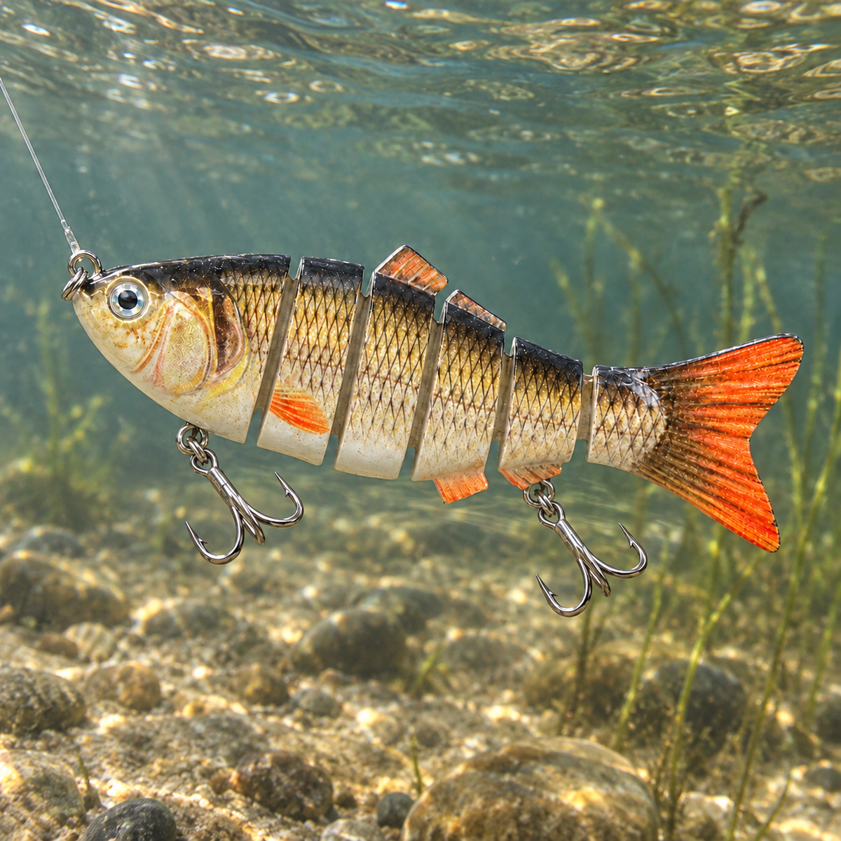 Swimbait Articulado de Seis Secciones — BOGA