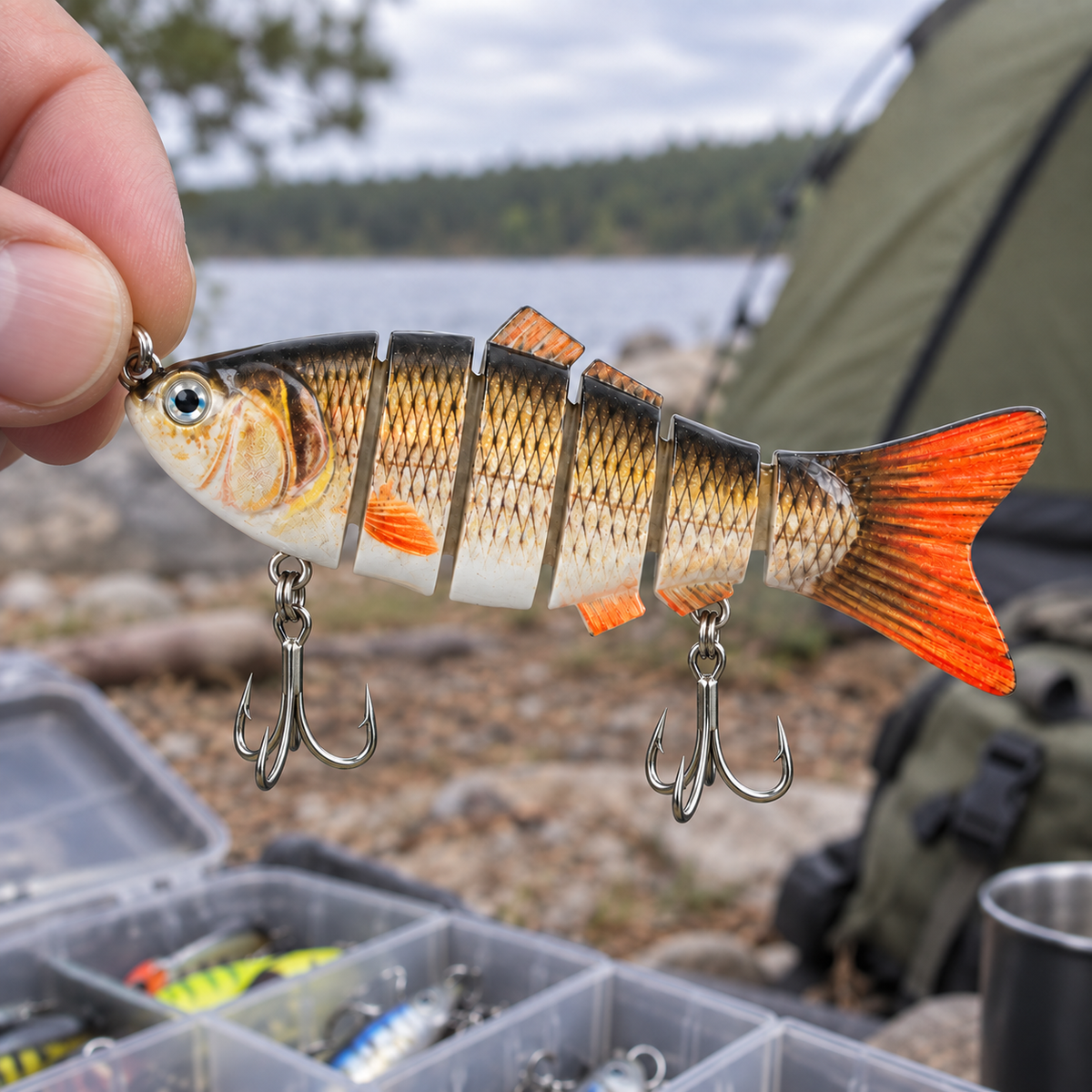Swimbait Articulado de Seis Secciones — BOGA