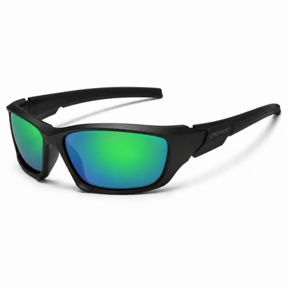 CANTIL Negro · Mica espejo verde — Lentes polarizados de TR90 flexible | Otervano