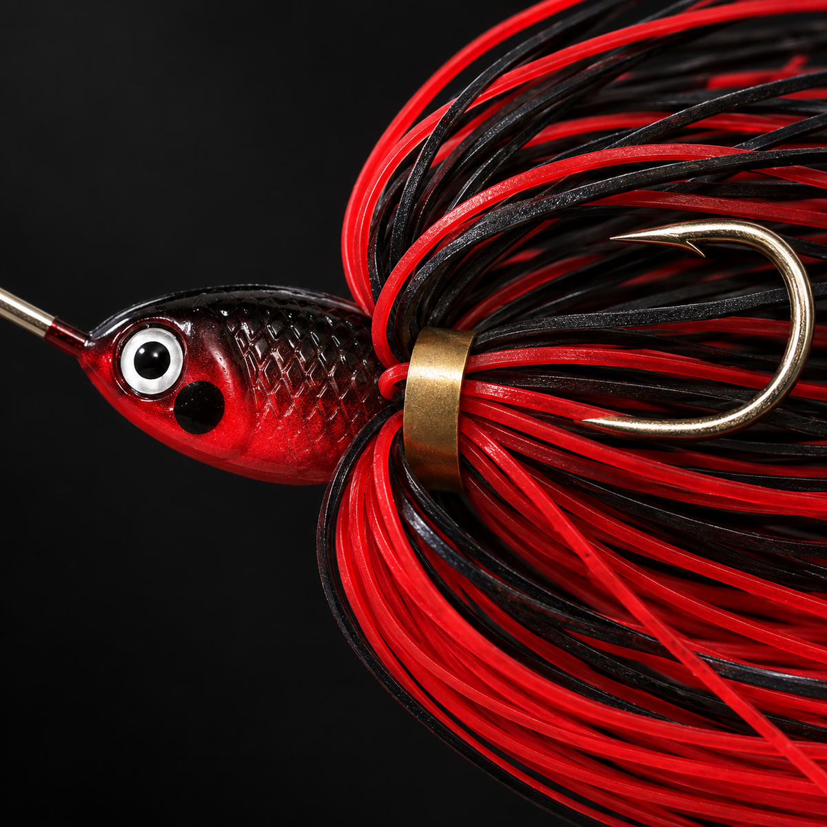 Spinnerbait de Varilla con Faldón de Silicona — CORVINA