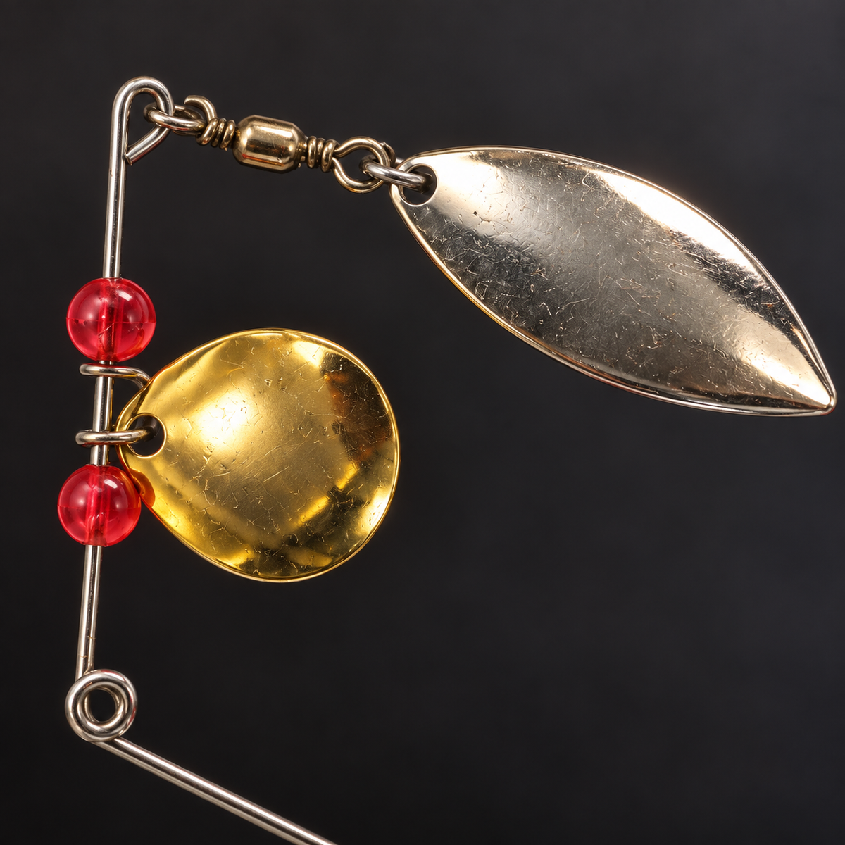 Spinnerbait de Varilla con Faldón de Silicona — CORVINA