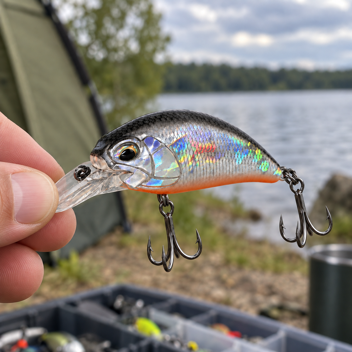 Crankbait Flotante de Labio Ancho — ESCAMA