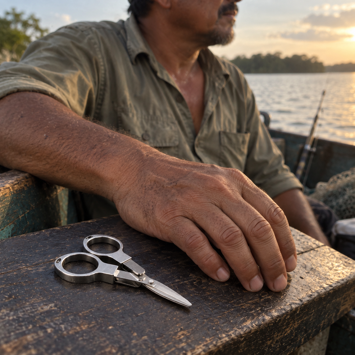 CUÑA barco plata