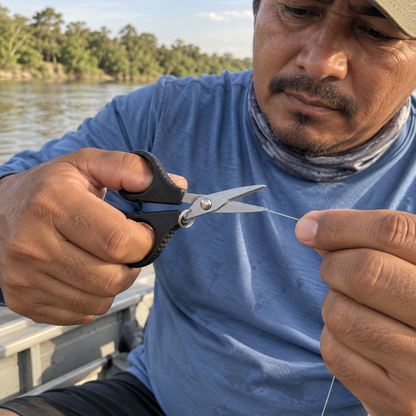 FILO pescador barco negro plata