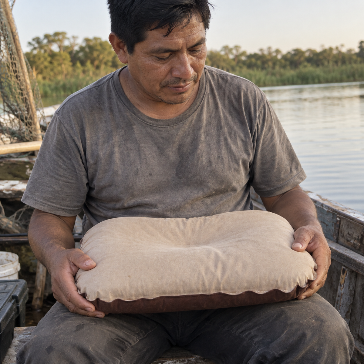 HATO pescador barco beige