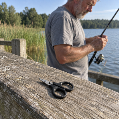 FILO pescador muelle negro plata