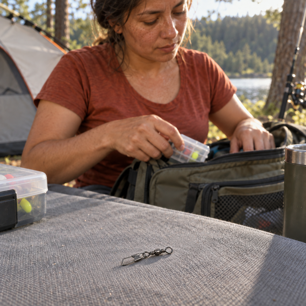 CADENILLA campamento mujer gunmetal