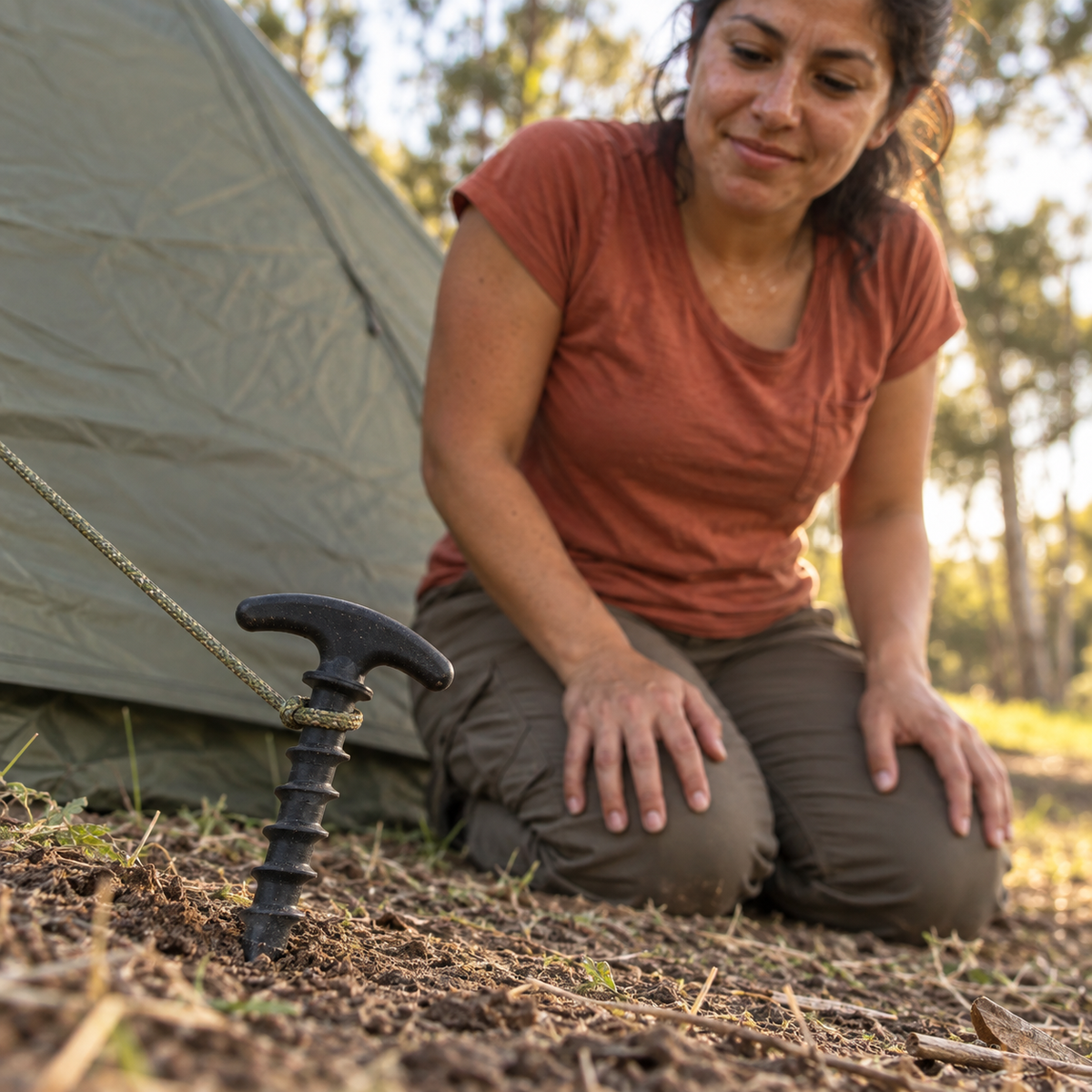 CLAVIJA camping mujer negro