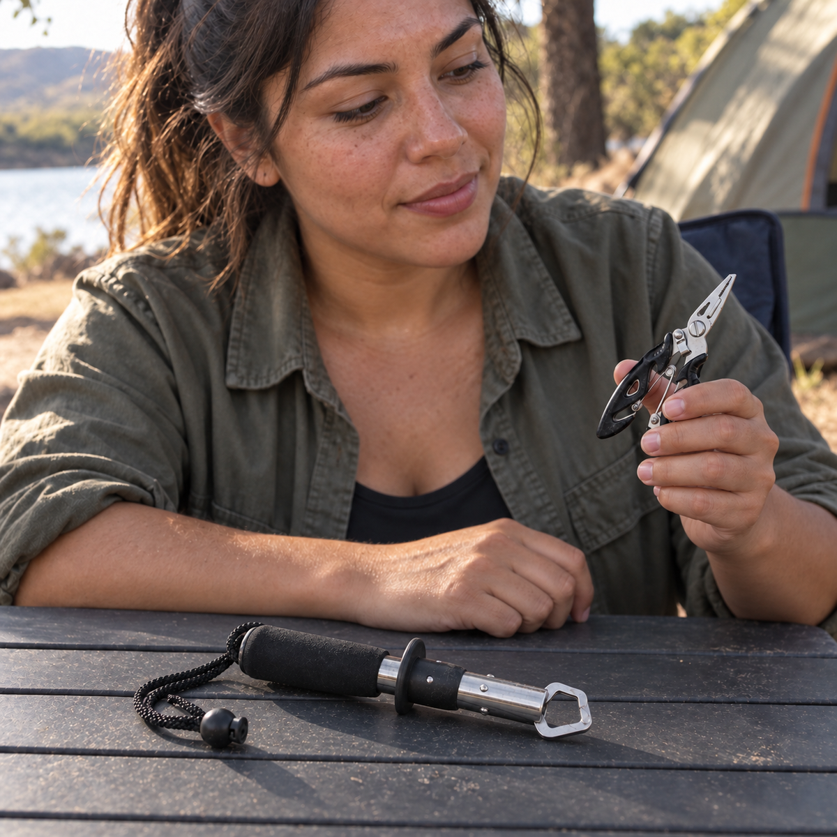 DOMINIO camping mujer negro