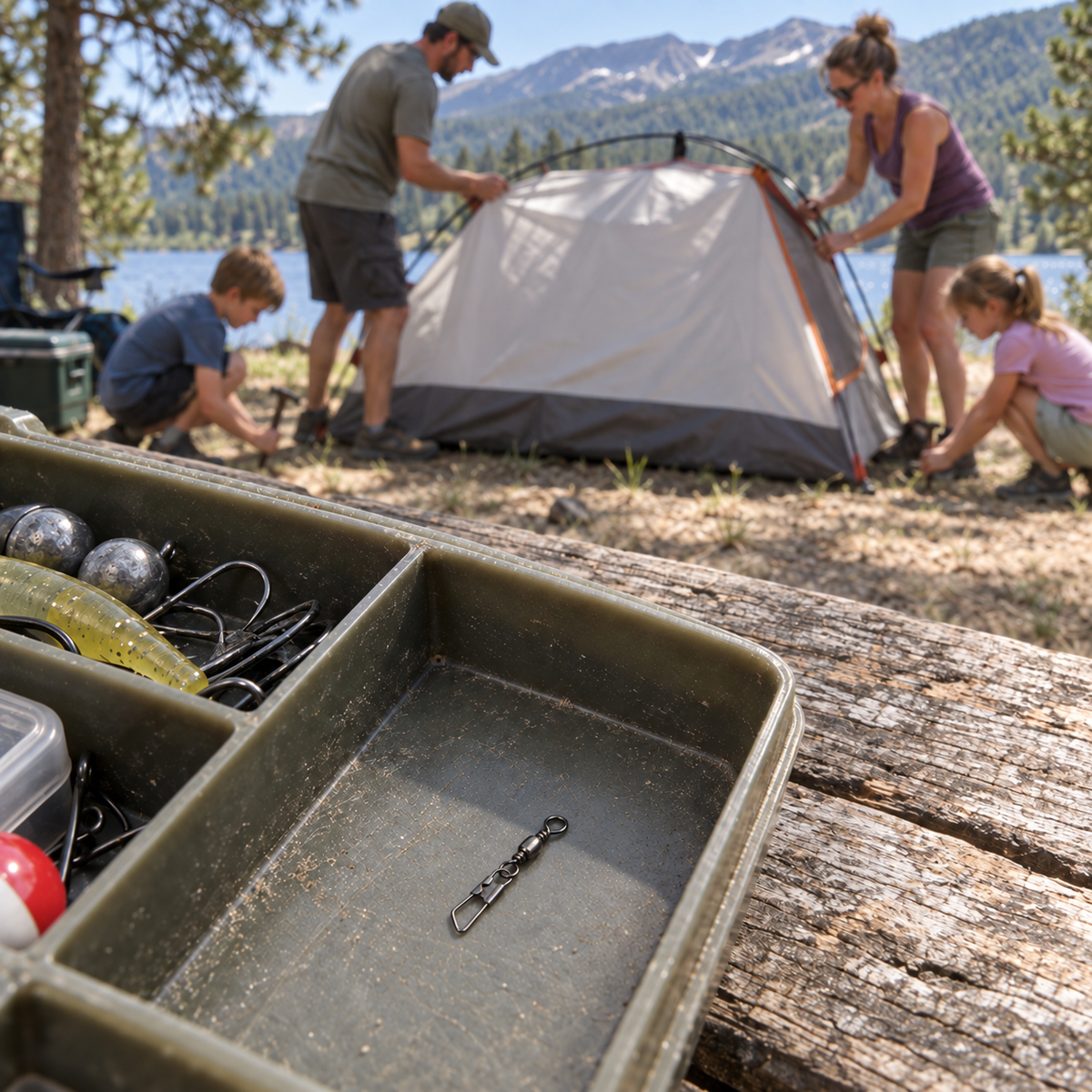 CADENILLA campamento familia gunmetal