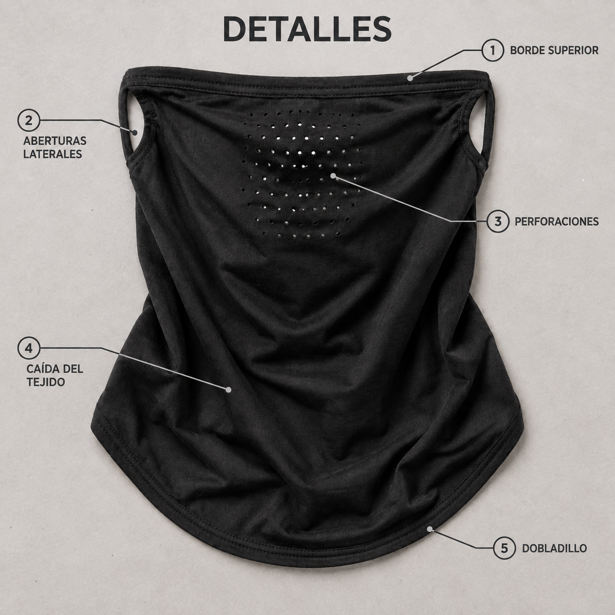 FRANELA detalles negro