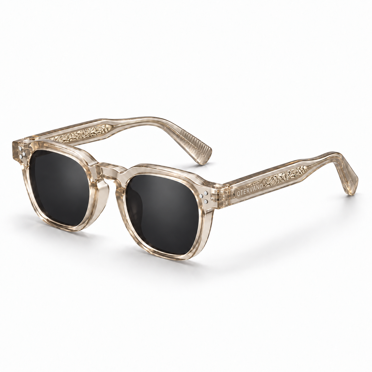 MARISMA Beige translúcido · Mica gris — Lentes polarizados con núcleo metálico | Otervano