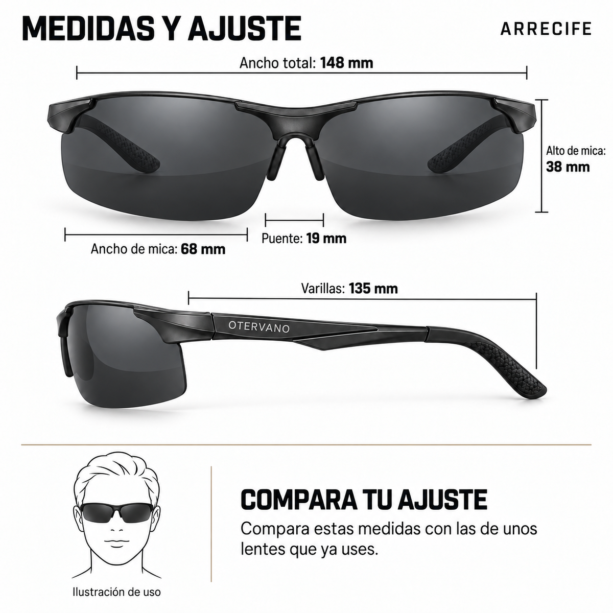 ARRECIFE — Medidas y ajuste
