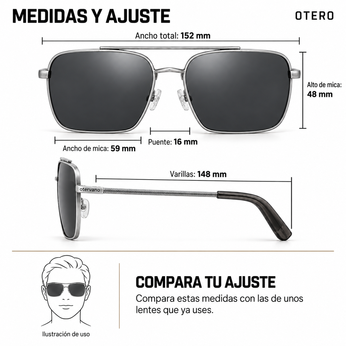 OTERO — Medidas y ajuste