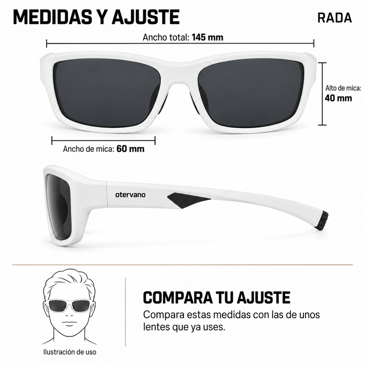 RADA — Medidas y ajuste