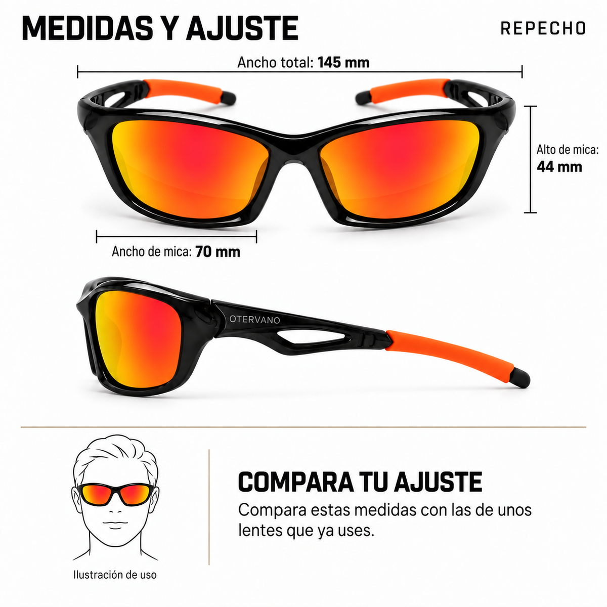 REPECHO — Medidas y ajuste