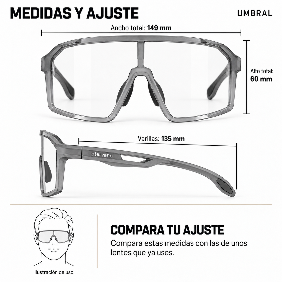 UMBRAL — Medidas y ajuste