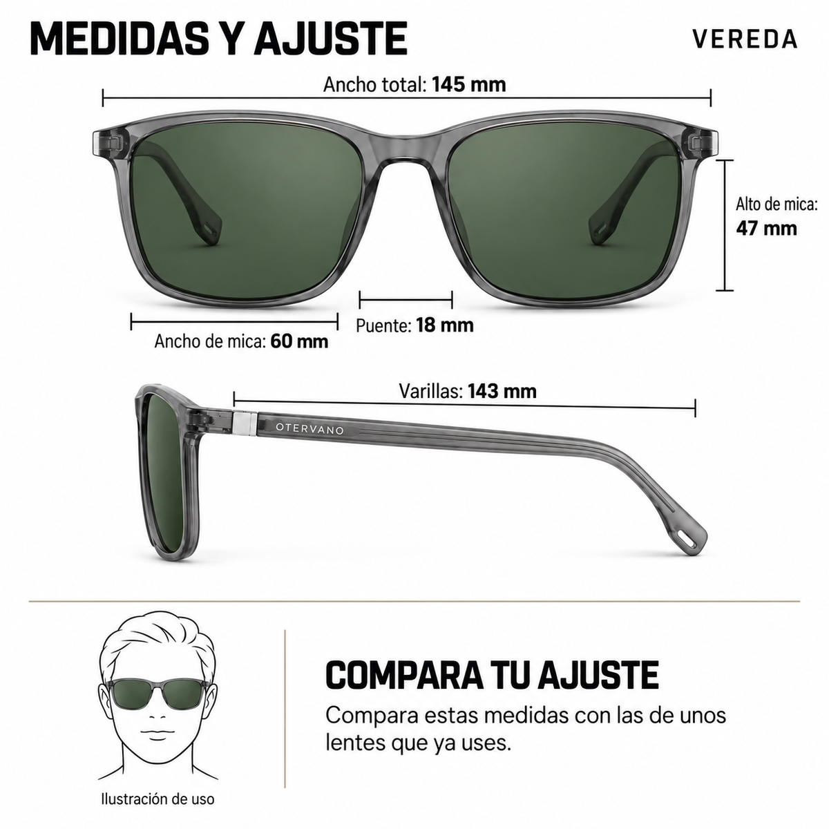 VEREDA — Medidas y ajuste