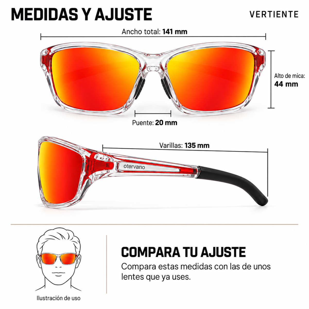 VERTIENTE — Medidas y ajuste