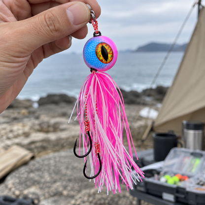 Cabeza de Jigging Lento con Faldón de Pulpo — PALOMETA